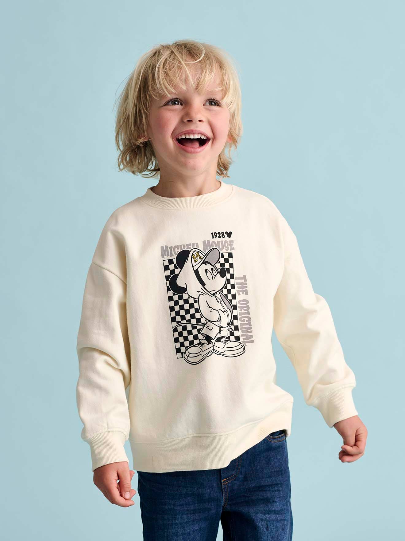 Sweat Disney® Mickey Street garçon écru