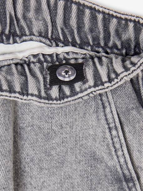 Jean garçon large facile à enfiler denim black+denim bleached+denim brut+gris+stone 35 - vertbaudet enfant 