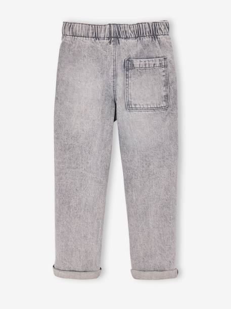 Jean garçon large facile à enfiler denim black+denim bleached+denim brut+gris+stone 33 - vertbaudet enfant 