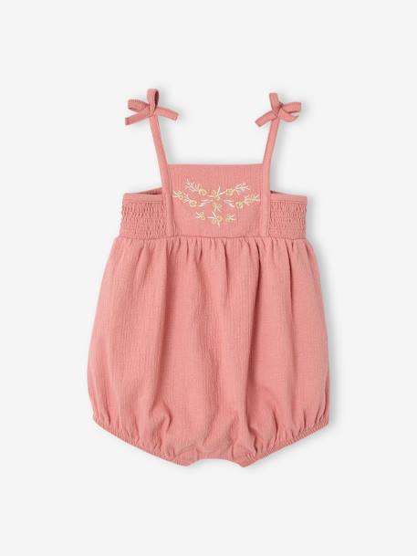 Bébé-Salopette, combinaison-Combi bloomer smocké bébé