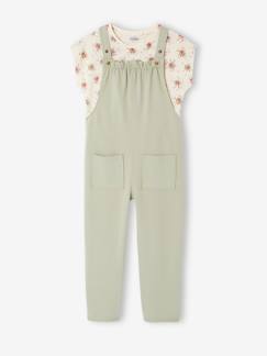 -Ensemble t-shirt et salopette fille