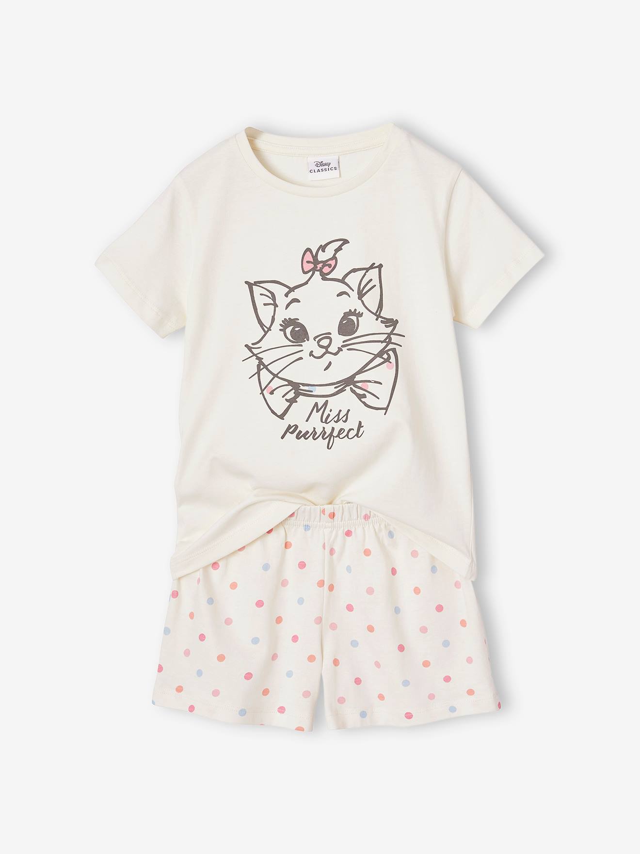 Pyjashort Disney Marie écru