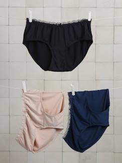 -Lot de 3 culottes de grossesse en viscose de bambou