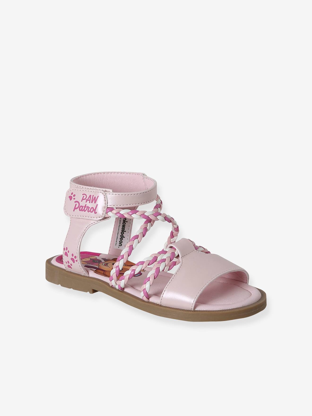 Sandales Pat' Patrouille tressées fille rose Sandales Pat' Patrouille tressées fille rose