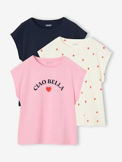 -Lot de 3 T-shirts Basics fille manches courtes