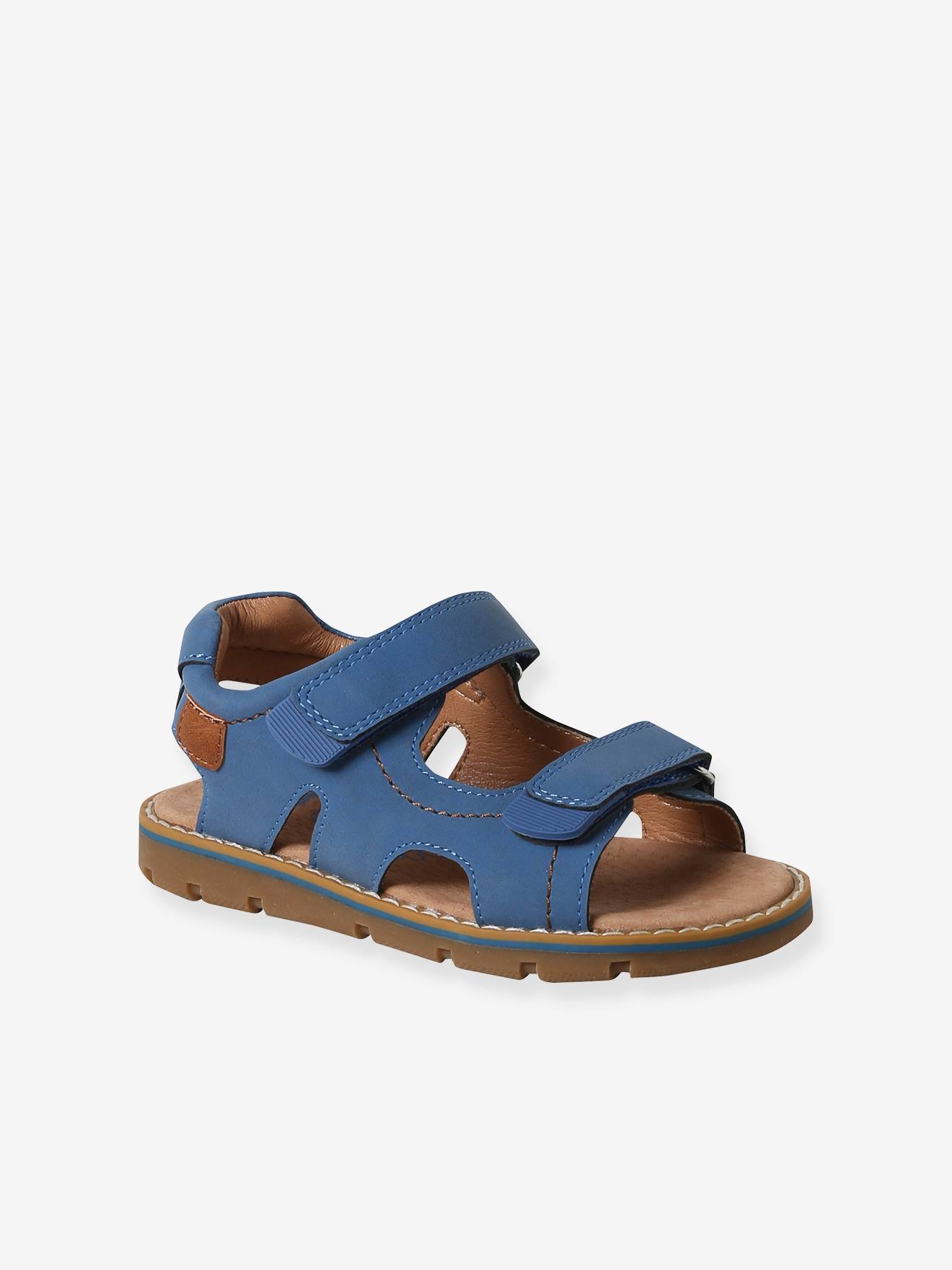 Sandales scratchées enfant collection maternelle bleu