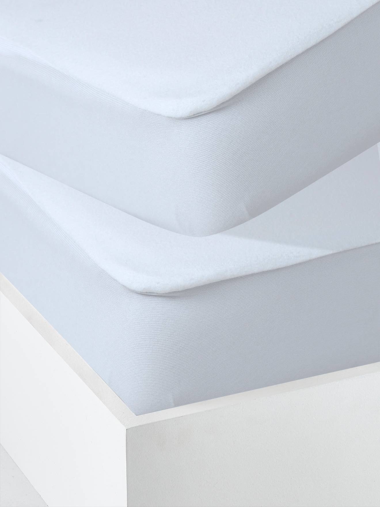 Lot de 2 alèses microfibre anti-acariens traité Bi-ome® blanc