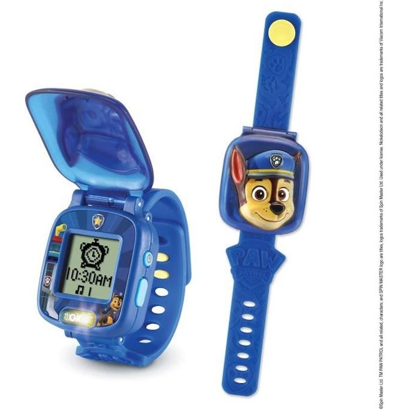 Vtech - Montre-jeu Interactive De Chase - Vtech - Pat Patrouille - Multifonction Parlante Pour Enfant Bleu