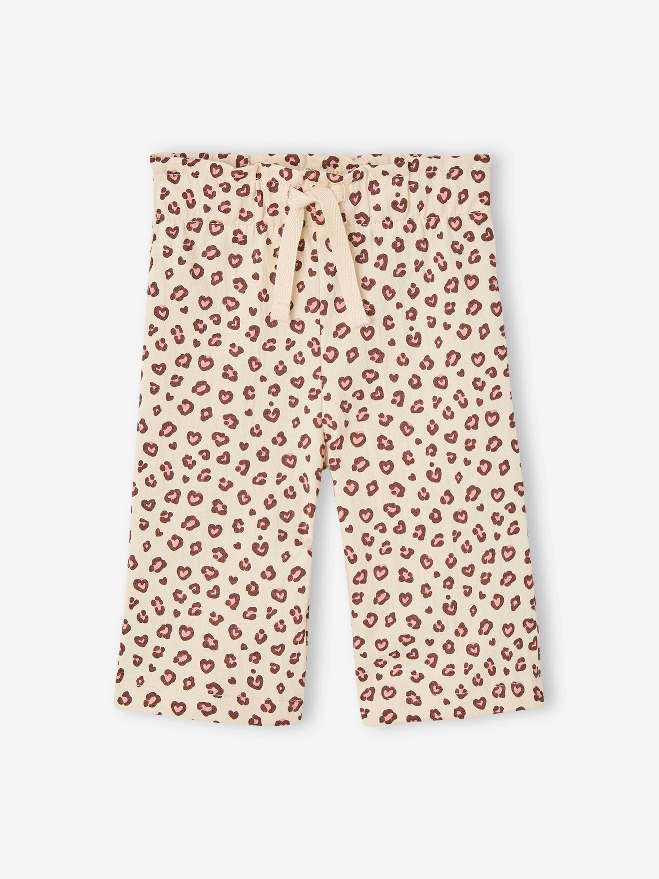 Pantalon large bébé vanille