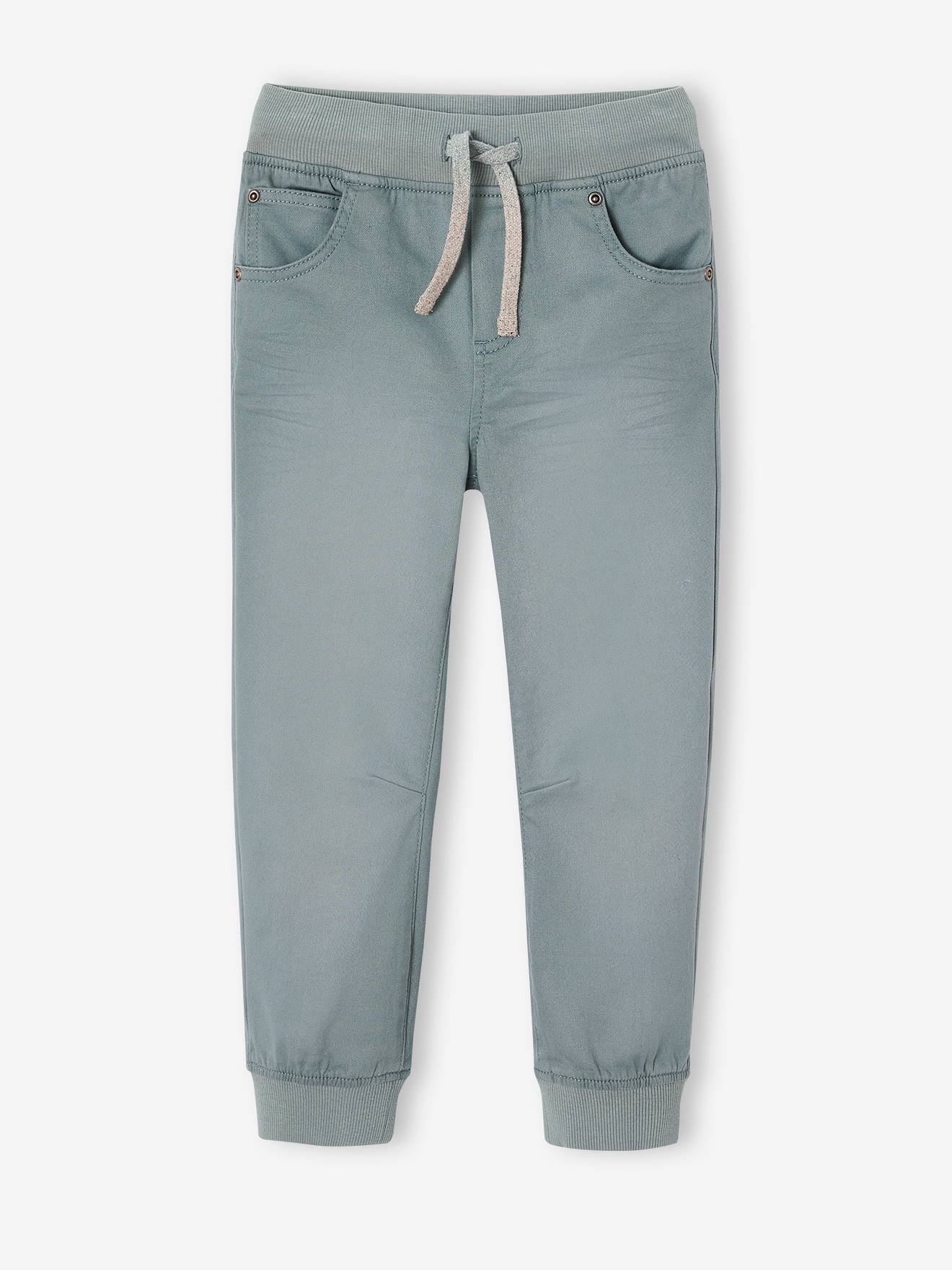 Pantalon jogger facile à enfiler garçon bleu grisé