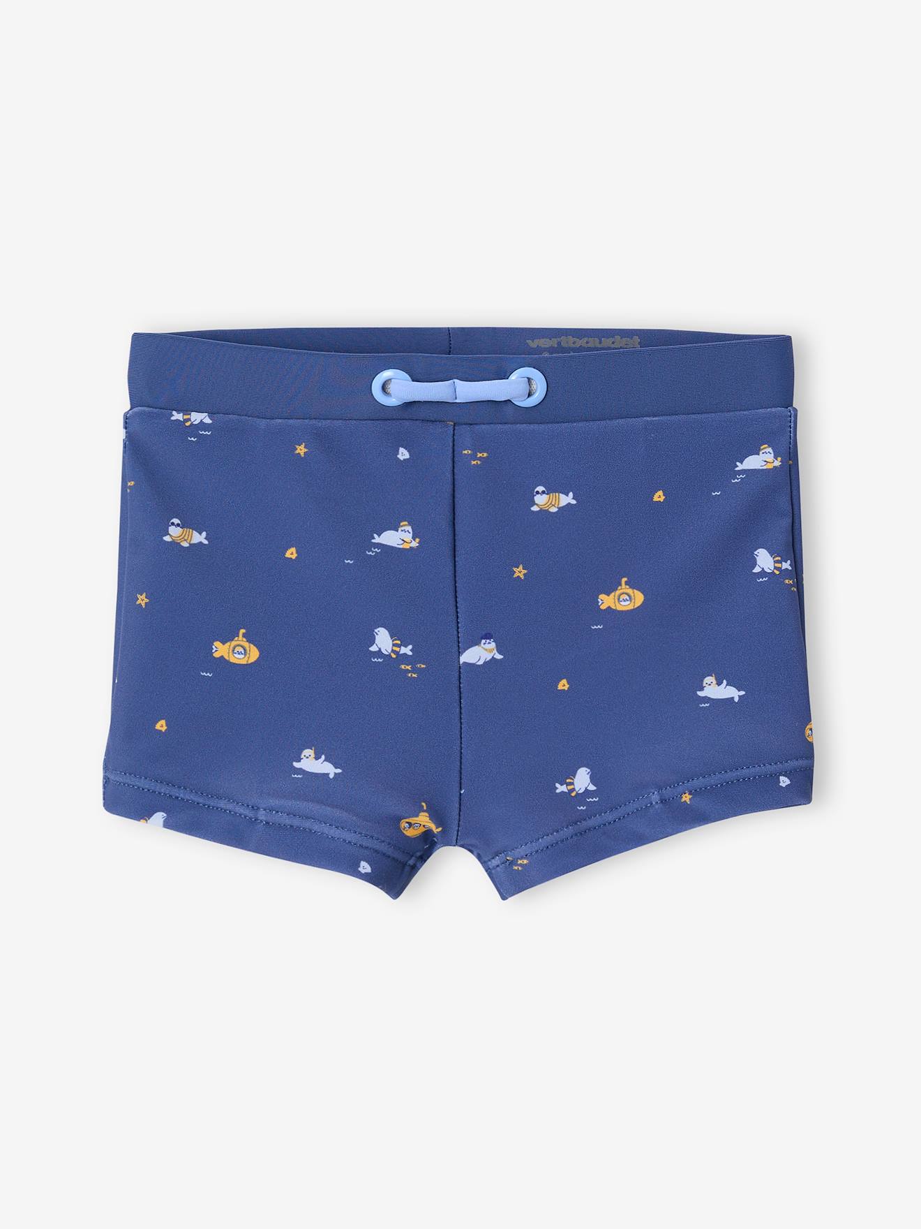 Boxer de bain imprimé bébé garçon marine imprimé