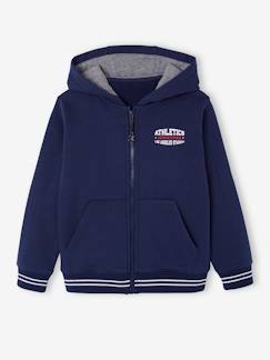 Sweat garçon zippé à capuche sport   - vertbaudet enfant