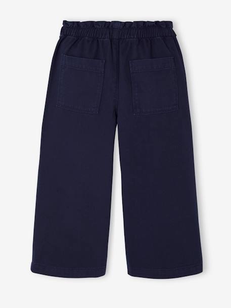 Pantalon fille large à pont marine+rouge 4 - vertbaudet enfant 