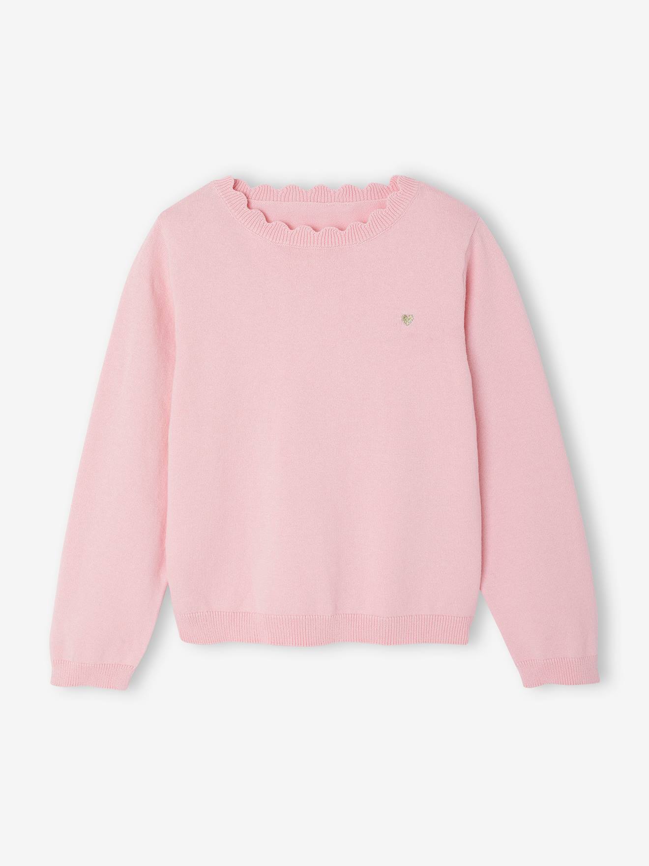 Pull personnalisable fille rose