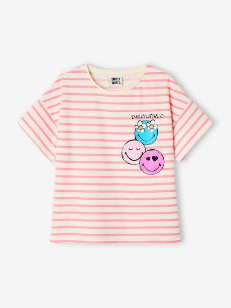 Fille-T-Shirt rayé SMILEYWORLD
