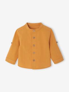 Chemisier Vertbaudet Marron Clair à Motifs Roses – Taille 8 Ans, Occasion Très Bon état – Parfait Pour Petite Fille