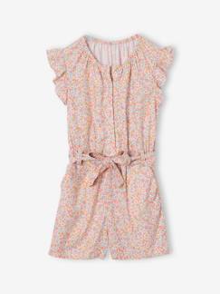 -Combi-short imprimé fleurs fille