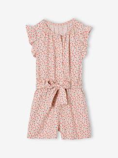 -Combi-short imprimé fleurs fille