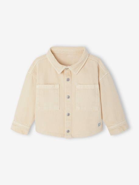 Surchemise bébé pressionnée sable+taupe 3 - vertbaudet enfant 