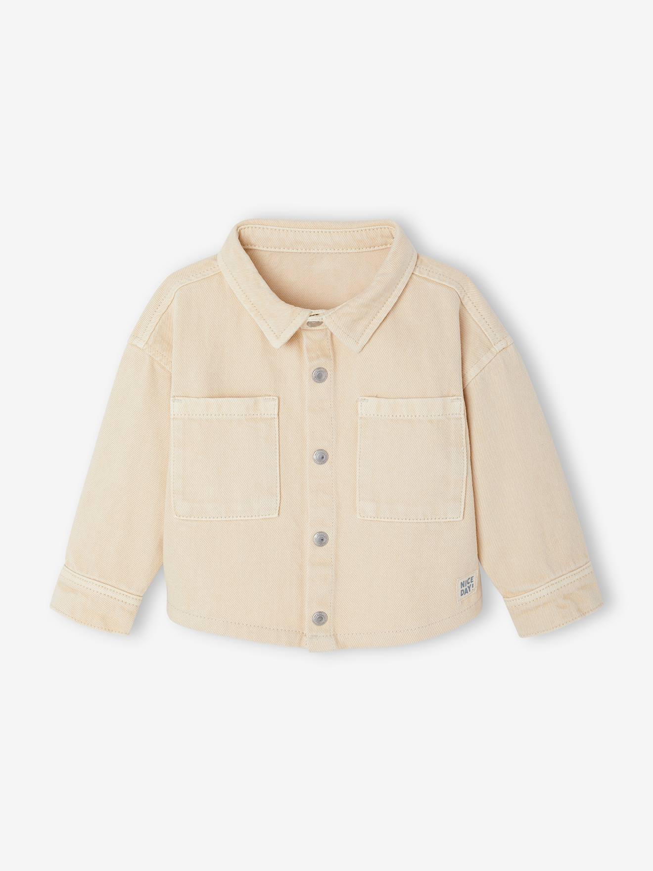 Surchemise pressionnée bébé sable