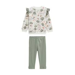 -Ensemble bébé sweat en molleton et legging Lily