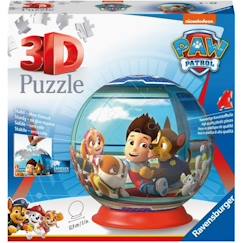 -Puzzle 3D Ball Pat'Patrouille - Ravensburger - 72 pièces numérotées - Diamètre 13 cm