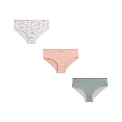 -Culottes Fille - Free Spirit - Lot de 3 - Multicolore - 100% Coton Bio - Confortable