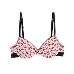 -Soutien-gorge souple - Sybel - Imprimé - Rose - Sans armature - Enfant