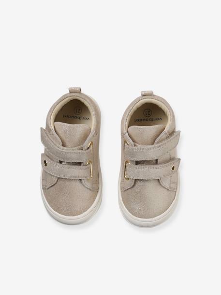 Chaussures premiers pas bébé scratch beige imprimé+bleu imprimé+bronze+jaune d'or+lot rose+mauve+or+rose+rose imprimé+rose poudré+turquoise+vert imprimé+vieux rose 40 - vertbaudet enfant 