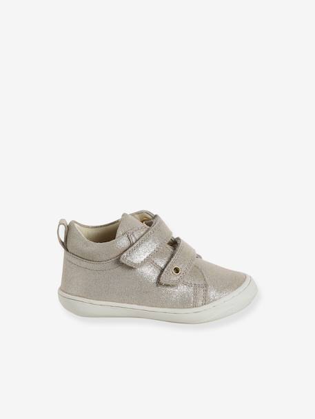 Chaussures premiers pas bébé scratch beige imprimé+bleu imprimé+bronze+jaune d'or+lot rose+mauve+or+rose+rose imprimé+rose poudré+turquoise+vert imprimé+vieux rose 41 - vertbaudet enfant 