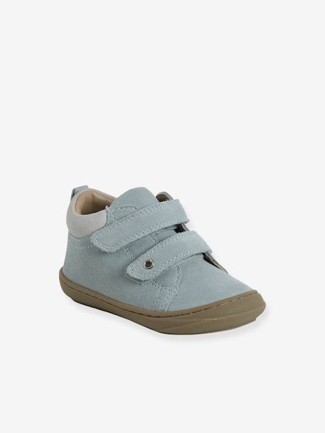 Chaussures premiers pas bébé velcro beige+bleu+bleu électrique+bleu jean+chocolat+lot beige+lot marron+lot vert+marron+ocre+vert+vert sauge 65 - vertbaudet enfant 
