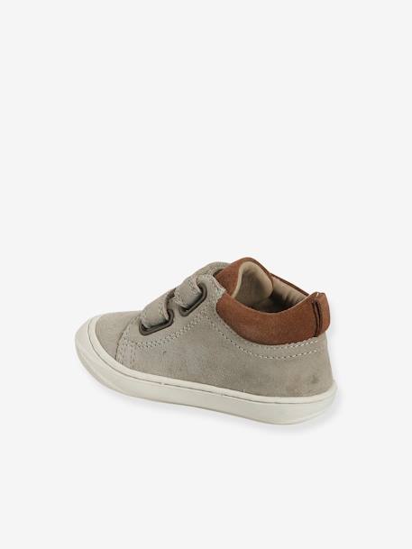 Chaussures premiers pas bébé velcro beige+bleu+bleu électrique+bleu jean+chocolat+lot beige+lot marron+lot vert+marron+ocre+vert+vert sauge 3 - vertbaudet enfant 