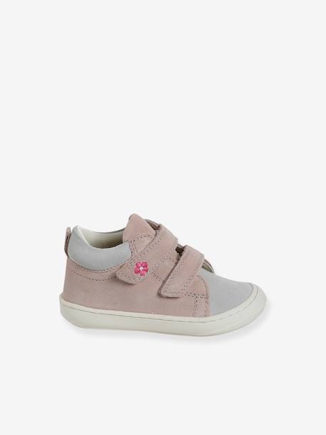 Chaussures premiers pas bébé scratch beige imprimé+bleu imprimé+bronze+jaune d'or+lot rose+mauve+or+rose+rose imprimé+rose poudré+turquoise+vert imprimé+vieux rose 27 - vertbaudet enfant 