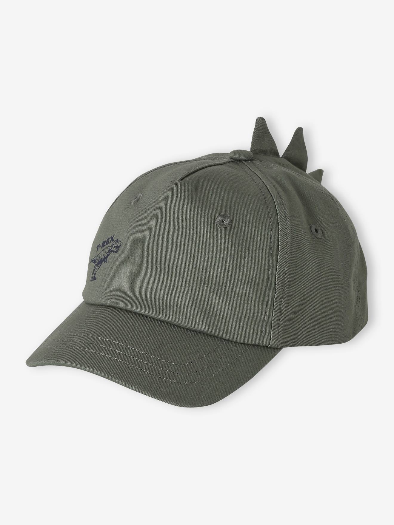Casquette T-rex garçon kaki
