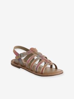 Chaussures-Sandales multi-brides cuir fille