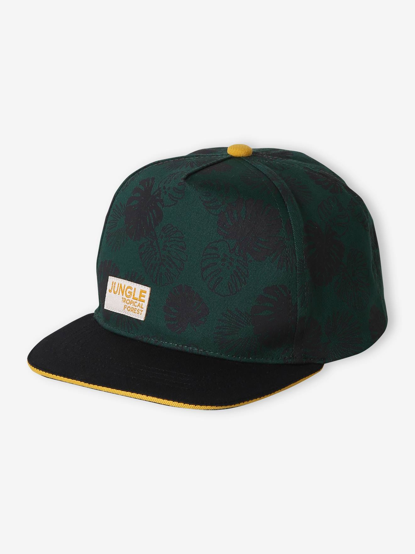 Casquette « Jungle » garçon vert imprimé