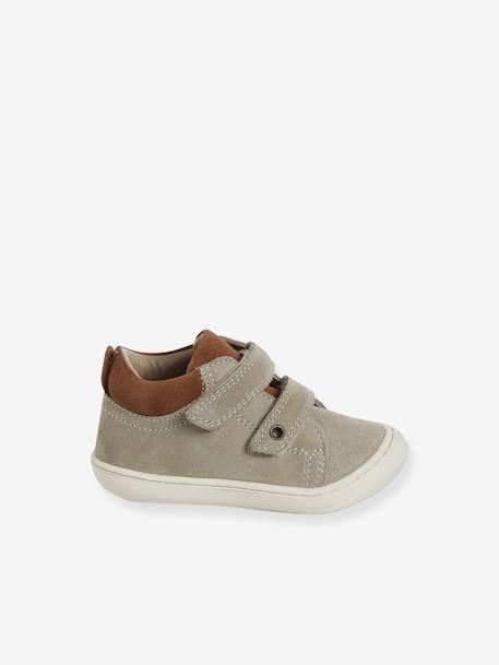 Chaussures premiers pas bébé velcro beige+bleu+bleu électrique+bleu jean+chocolat+lot beige+lot marron+lot vert+marron+ocre+vert+vert sauge 2 - vertbaudet enfant 