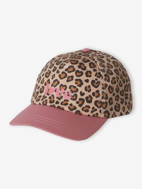 Casquette fille imprimé léopard   - vertbaudet enfant