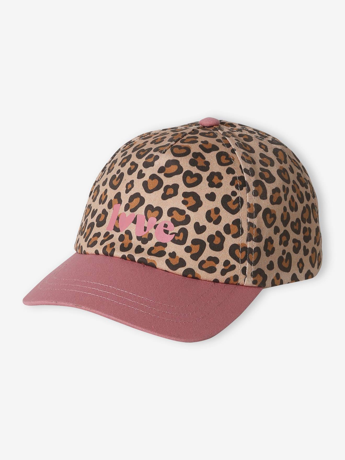 Casquette imprimé léopard fille imprimé
