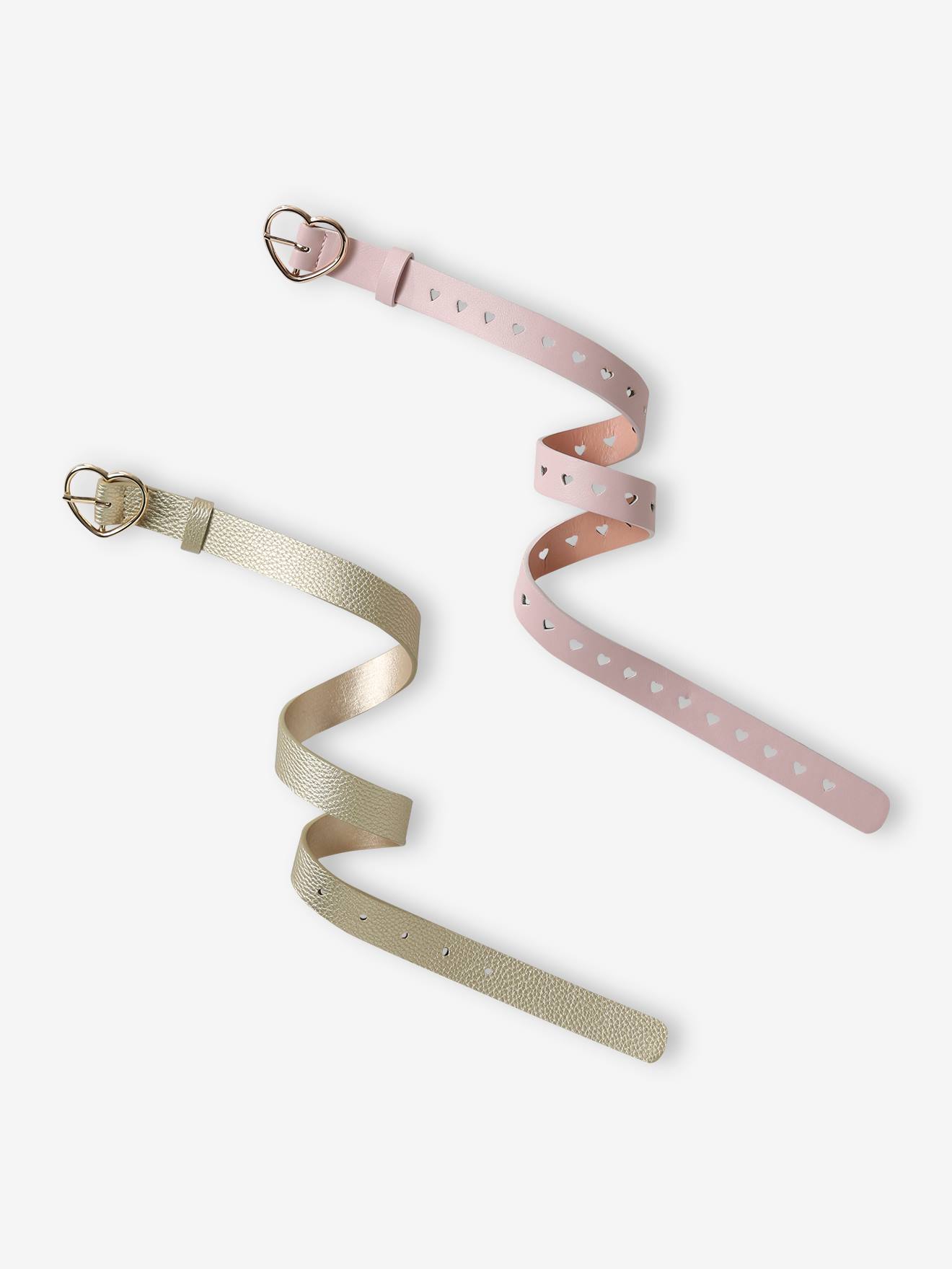 Lot de ceintures 2 curs fillle rose ple dore 8 €