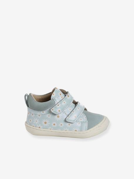 Chaussures premiers pas bébé scratch beige imprimé+bleu imprimé+bronze+jaune d'or+lot rose+mauve+or+rose+rose imprimé+rose poudré+turquoise+vert imprimé+vieux rose 66 - vertbaudet enfant 