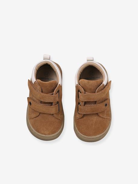 Chaussures premiers pas bébé velcro beige+bleu+bleu électrique+bleu jean+chocolat+lot beige+lot marron+lot vert+marron+ocre+vert+vert sauge 51 - vertbaudet enfant 
