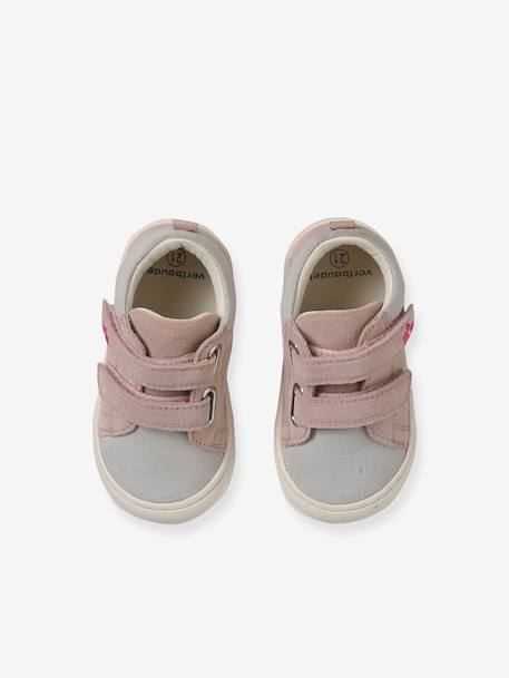 Chaussures premiers pas bébé scratch beige imprimé+bleu imprimé+bronze+jaune d'or+lot rose+mauve+or+rose+rose imprimé+rose poudré+turquoise+vert imprimé+vieux rose 29 - vertbaudet enfant 