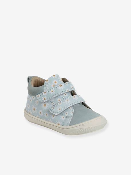 Chaussures premiers pas bébé scratch beige imprimé+bleu imprimé+bronze+jaune d'or+lot rose+mauve+or+rose+rose imprimé+rose poudré+turquoise+vert imprimé+vieux rose 65 - vertbaudet enfant 