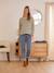 Jean de grossesse mom bandeau sans couture Denim brut+Denim stone+Gris 11 - vertbaudet enfant 