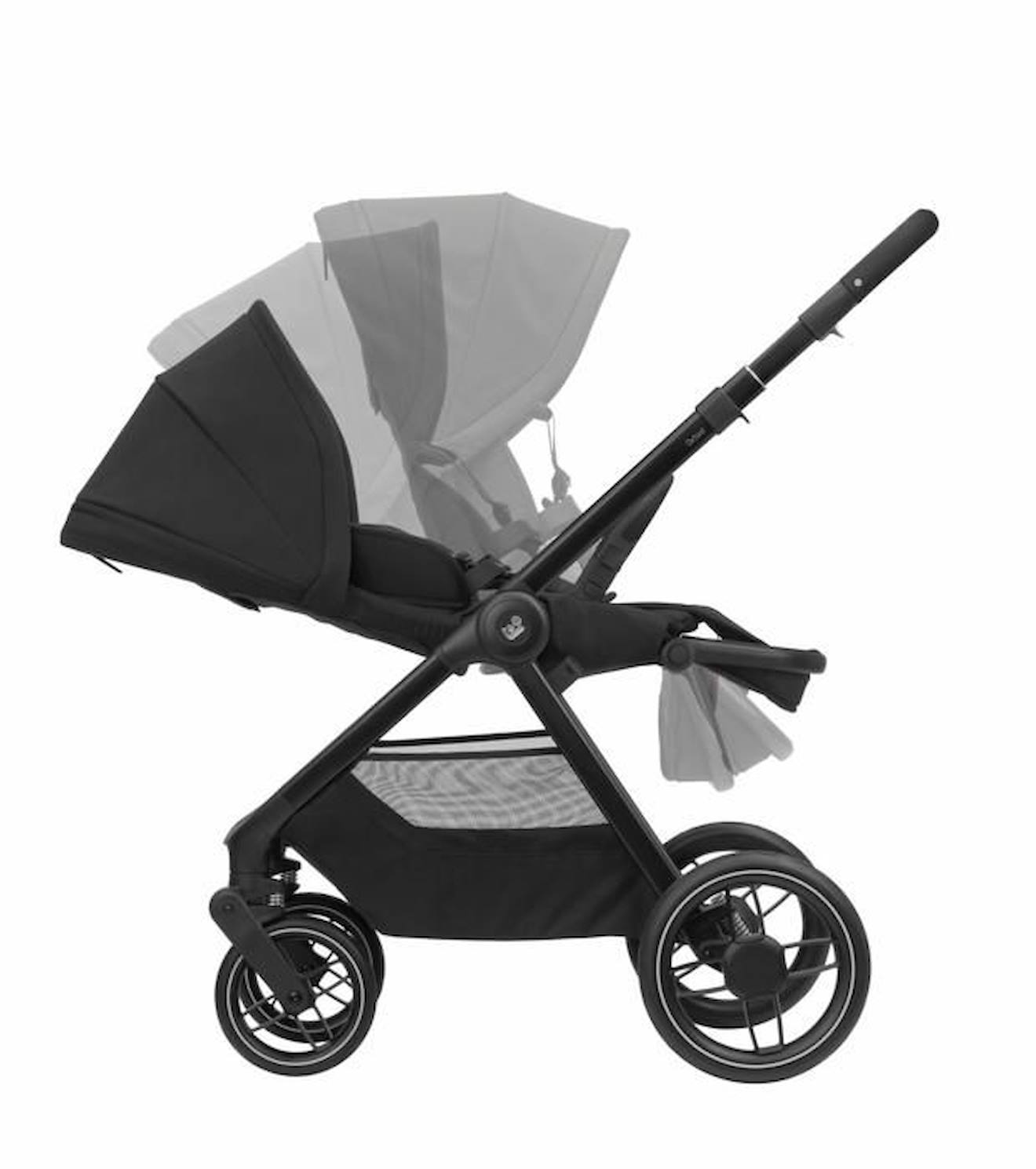 Maxi-cosi Poussette Duo Oxford Plus, Avec Nacelle Bébé Sense, De La Naissance À 4 Ans (22kg), Twillic Black Noir