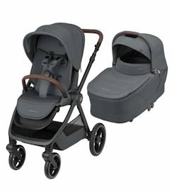 Puériculture-MAXI-COSI poussette Duo Oxford Plus, avec nacelle bébé Sense, de la naissance à 4 ans (22kg), Graphite