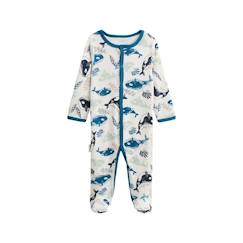 -Pyjama bébé Magic Ocean - PETIT BEGUIN - Ouverture en Y - Pieds antidérapants - Bleu