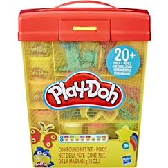 -Play-Doh Super boîte à accessoires avec 8 Pots de pâte à modeler, Jeu éducatif pour enfants de 3 ans et plus