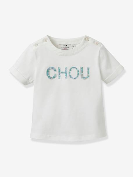 Bébé-T-shirt, sous-pull-Tee-shirt bébé lettres en tissu Liberty - Coton biologique